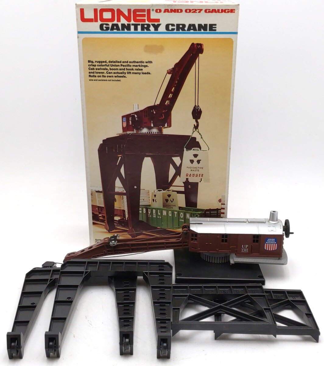 Lionel 6-2302 O Gauge Union Pacific Manual Gantry Crane LN/Box
