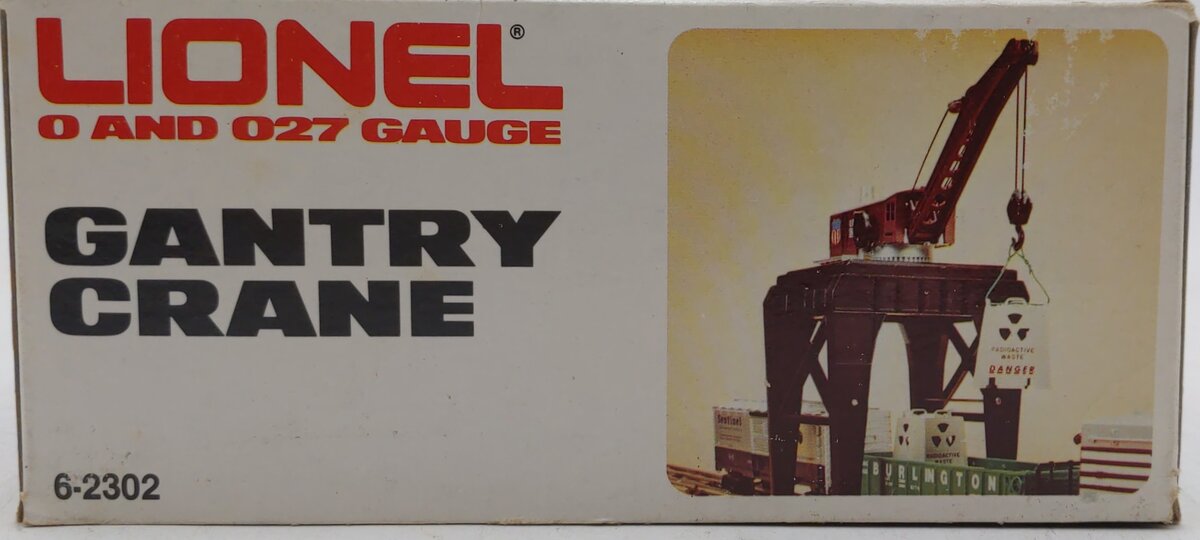 Lionel 6-2302 O Gauge Union Pacific Manual Gantry Crane LN/Box
