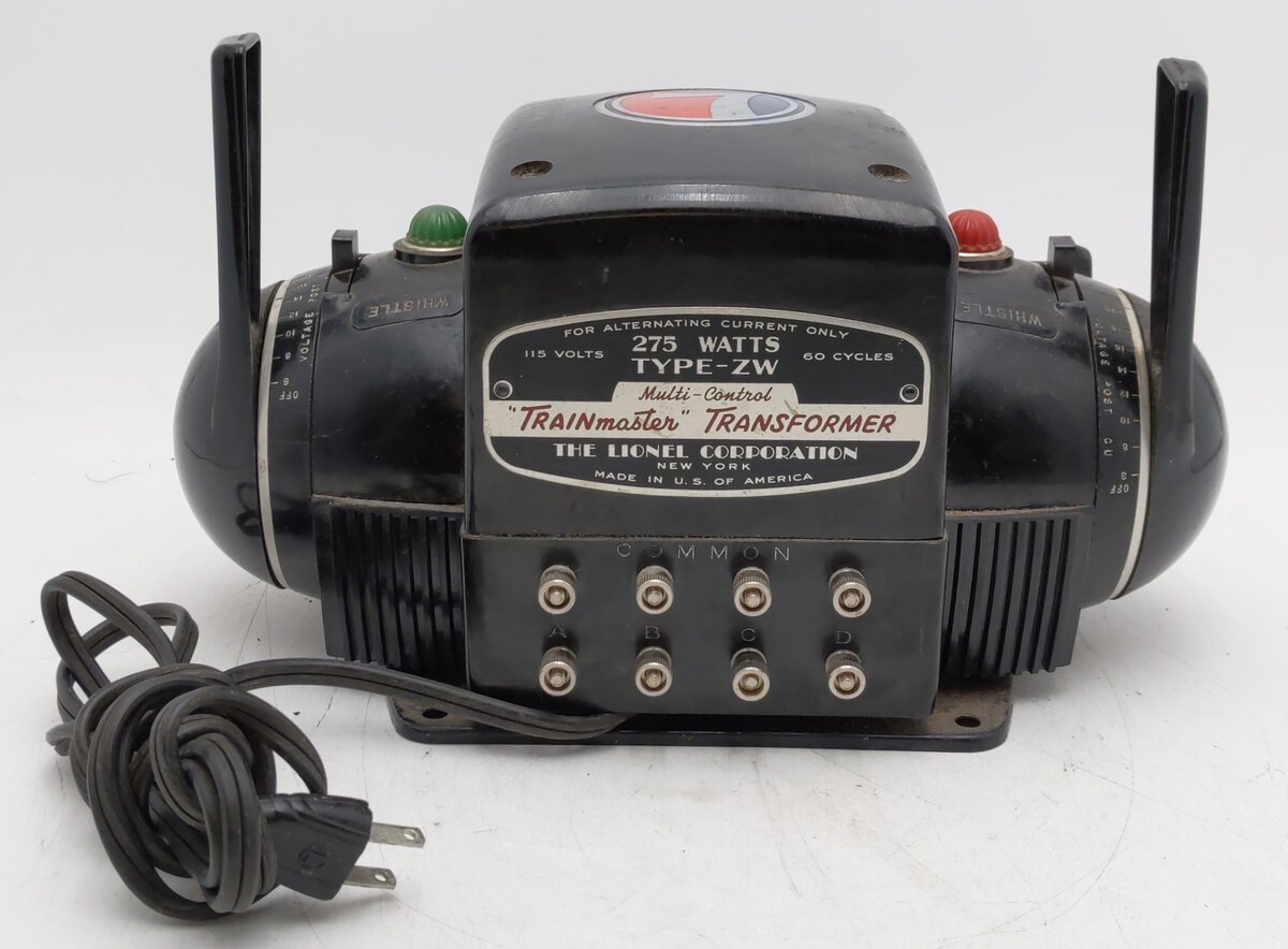 Lionel ZW Vintage O Gauge Trainmaster 275 Watt Transformer with Whistle VG