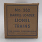 Lionel 362 Vintage O Operating Barrel Loader Ramp VG/Box