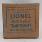 Lionel 1033 Vintage O 90 Watt Transformer w/ Whistle EX/Box