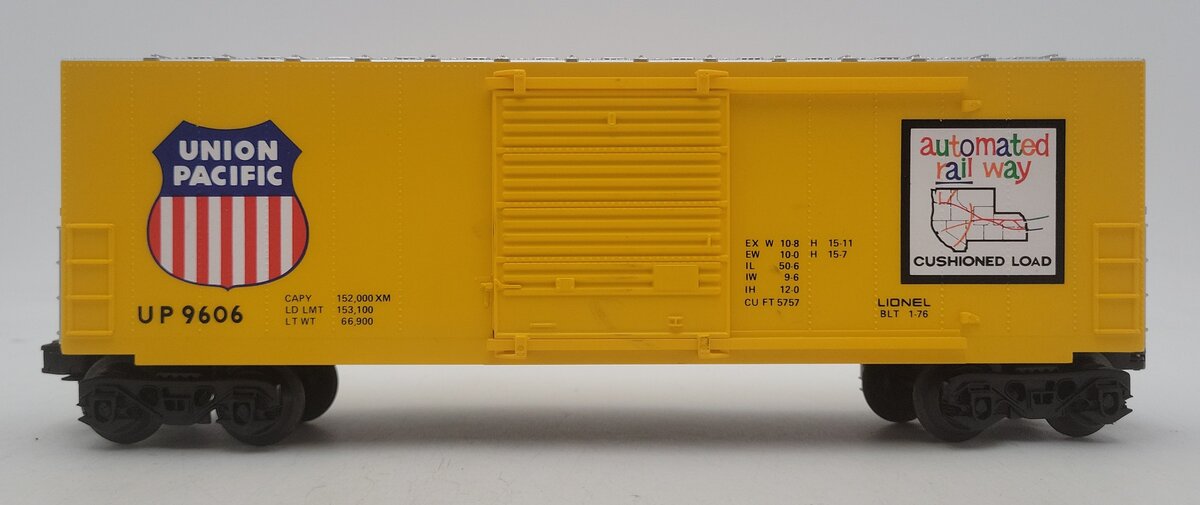 Lionel 6-9606 O Gauge Union Pacific Hi-Cube Boxcar EX