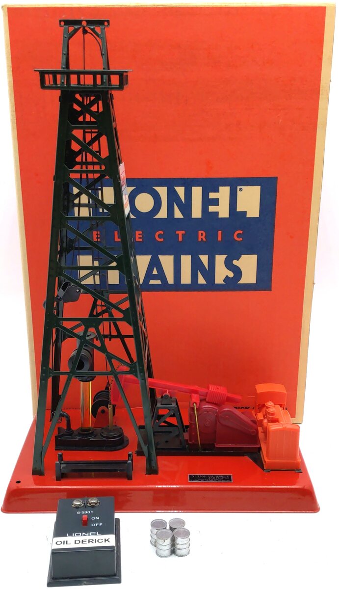 Lionel 6-2305 O Gauge Getty Operating Oil Derrick And Pump LN/Box