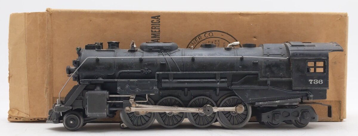 Lionel 736 Vintage O 2-8-4 Berkshire Steam Locomotive VG/Box