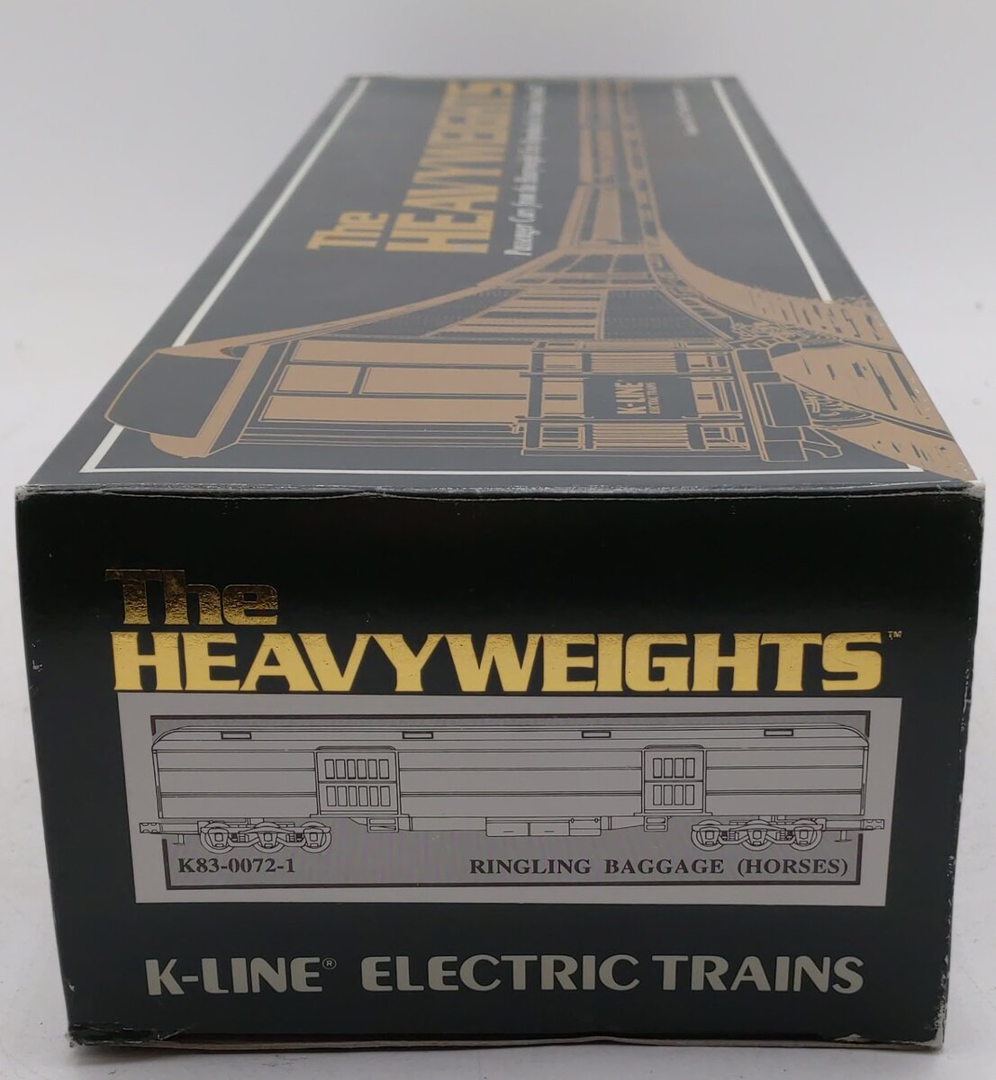 K-Line K83-0072-1 O Ringling Bros. Circus 18" Heavyweight Baggage-Horse Car #72 EX/Box