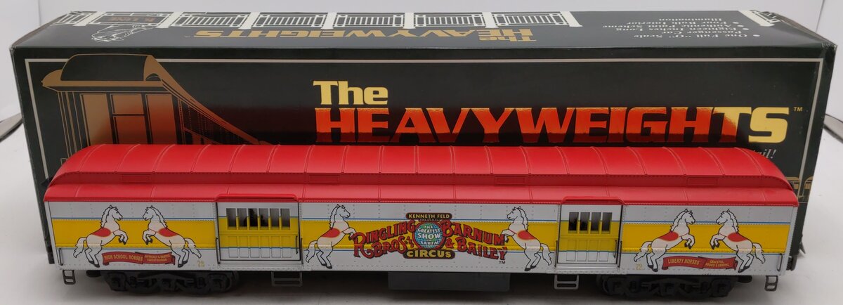 K-Line K83-0072-1 O Ringling Bros. Circus 18" Heavyweight Baggage-Horse Car #72 EX/Box