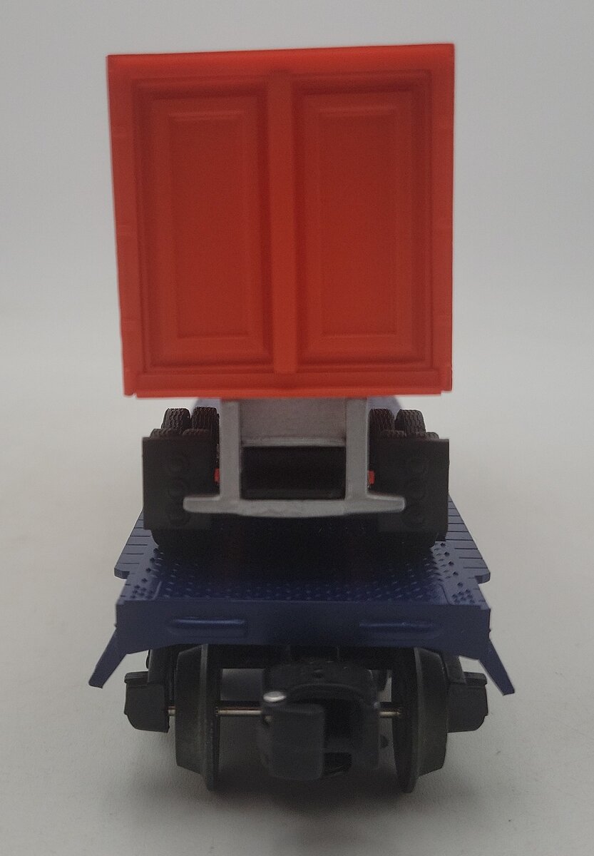 Lionel 6-19437 O Gauge Lionel Rail Roader Club Flatcar w/Inside Track Trailer EX/Box