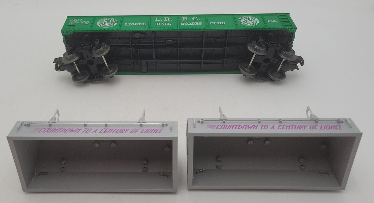 Lionel 6-19966 O Gauge LRRC "Countdown To A Century" Gondola #9820 LN/Box
