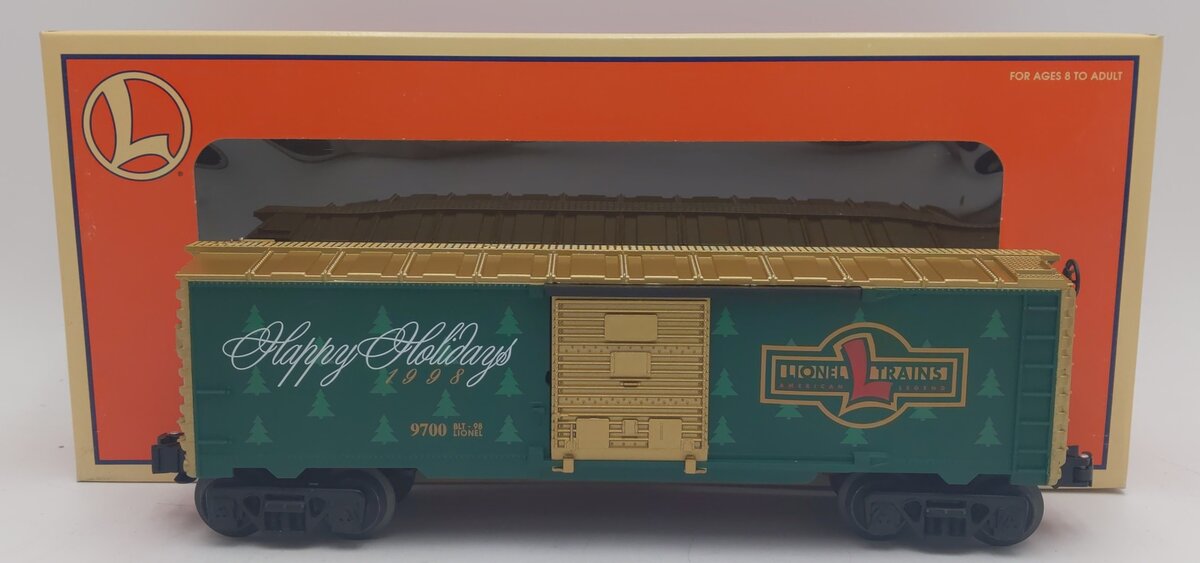 Lionel 6-16291 O Gauge 1998 Christmas Boxcar #9700 EX/Box