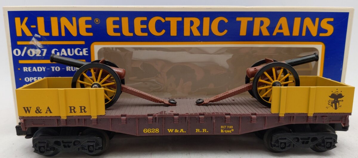 K-Line K6628 O Gauge Western & Atlantic Railroad Cannon Car EX/Box