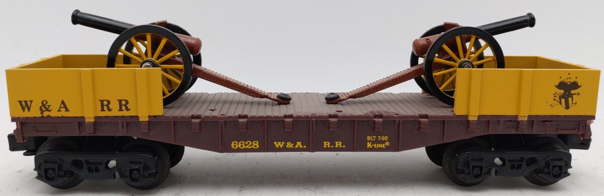 K-Line K6628 O Gauge Western & Atlantic Railroad Cannon Car EX/Box