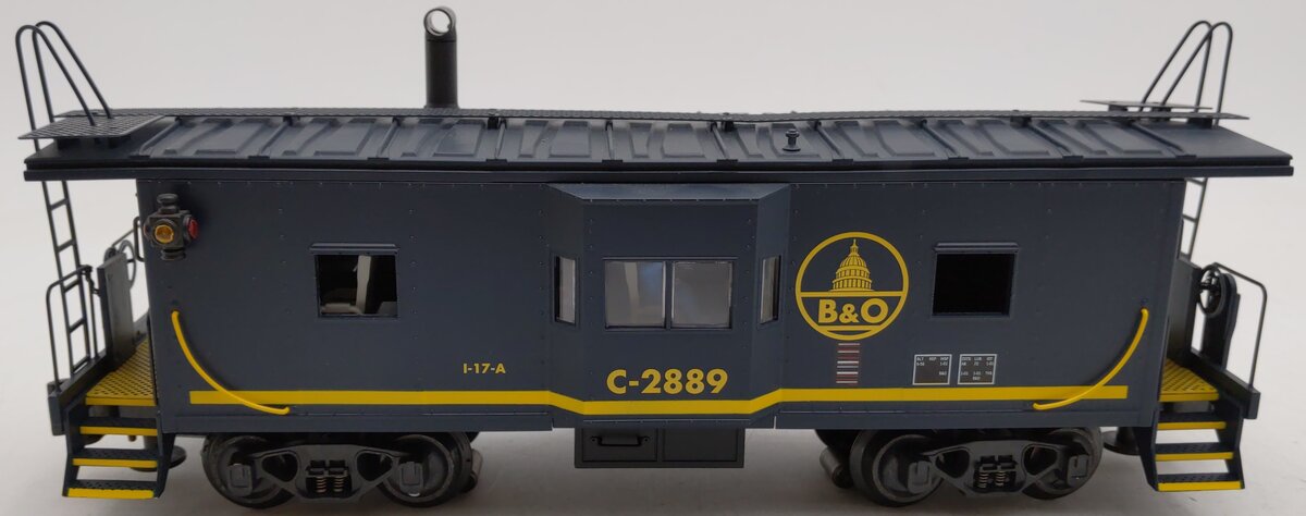 K-Line K612-1091 O Gauge Baltimore & Ohio Illuminated Bay Window Caboose EX/Box