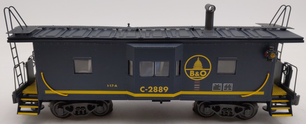 K-Line K612-1091 O Gauge Baltimore & Ohio Illuminated Bay Window Caboose EX/Box