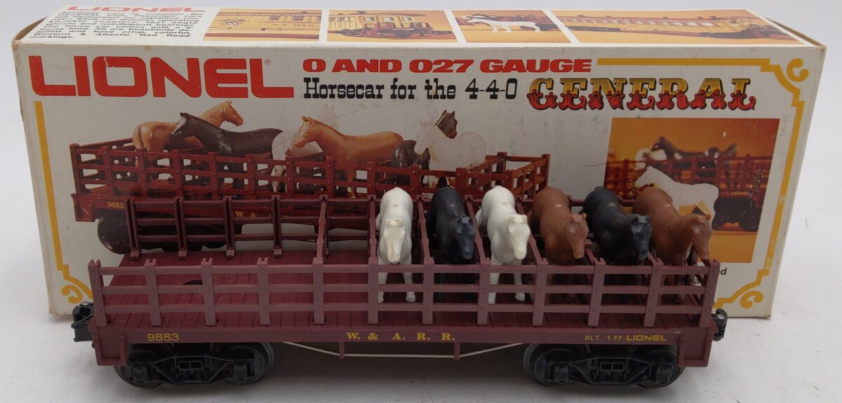 Lionel 6-9553 O Gauge Western & Atlantic Horse Car EX/Box