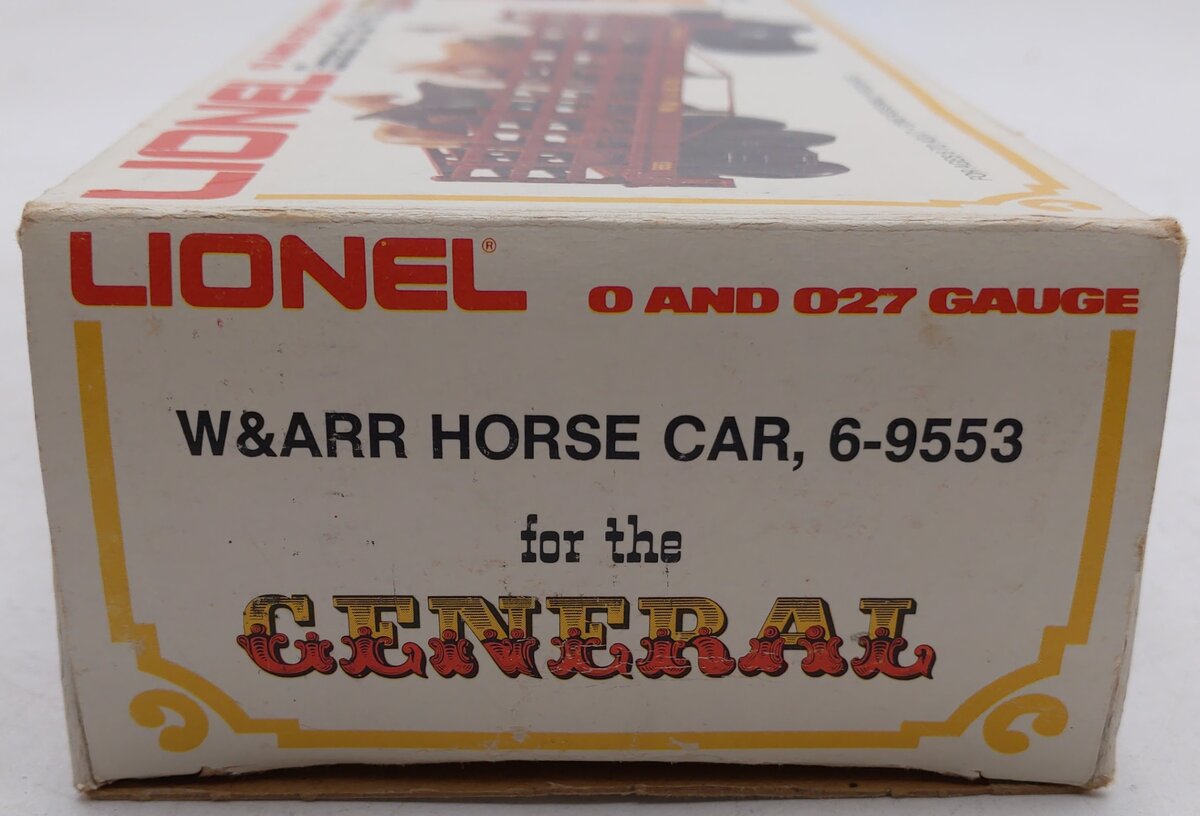 Lionel 6-9553 O Gauge Western & Atlantic Horse Car EX/Box