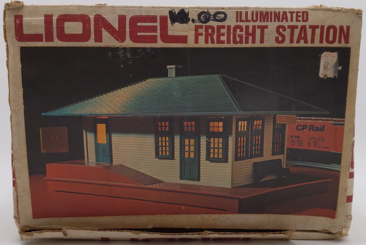 Lionel 6-2133 O Scale Illuminated Freight Station Assembled - Custom VG/Box