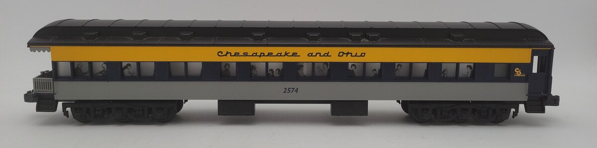 Lionel 6-19091 O Gauge Chesapeake and Ohio Heavyweight Observation Car #2574 EX/Box