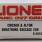 Lionel 6-9554 O Gauge Chicago & Alton "Armstrong" Baggage Car EX/Box