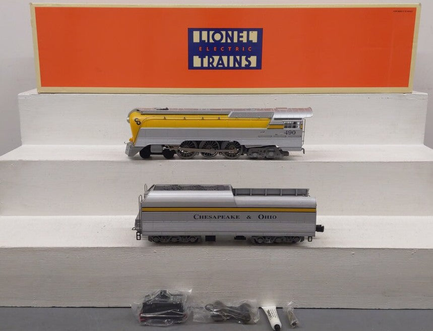 Lionel 6-18043 O Chesapeake & Ohio Streamlined Hudson & Tender #490 with RSII EX/Box