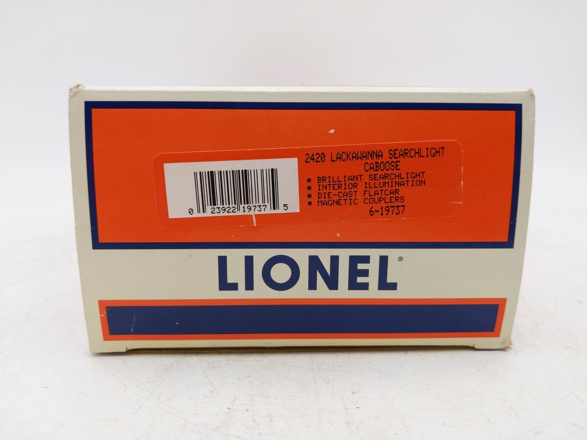 Lionel 6-19737 O Gauge Lackawanna Searchlight Caboose #2420 EX/Box