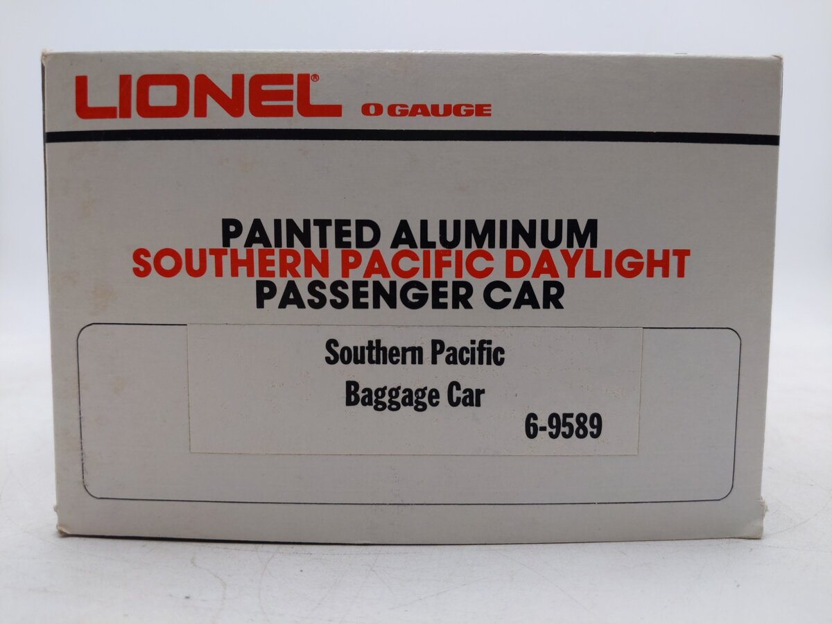 Lionel 6-9589 O Gauge Southern Pacific Daylight Aluminum Baggage Car EX/Box