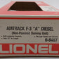 Lionel 6-8467 O Amtrak F3A Non-Powered Diesel Locomotive EX/Box