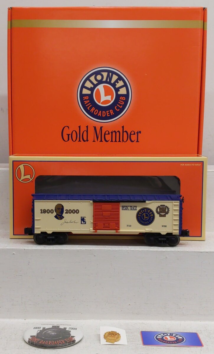 Lionel 6-19991 O Gauge LRRC Gold Member Box Car EX/Box