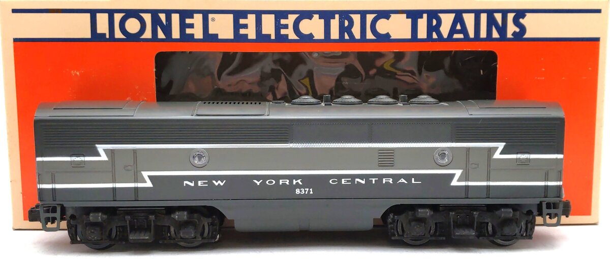 Lionel 6-8371 O New York Central F-3 B Unit Non- Pwd. Diesel Locomotive w/Horn EX/Box