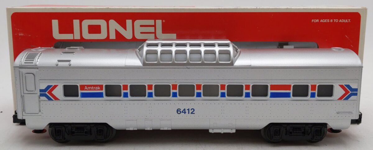 Lionel 6-6412 O Gauge Amtrak Vista Dome Passenger Car EX/Box