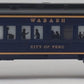 Lionel 6-7230 O Gauge Wabash "City of Peru" Passenger Car VG/Box