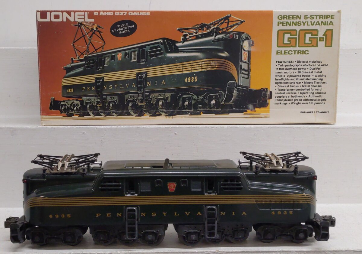 Lionel 6-8150 O Gauge Pennsylvania Green GG-1 Electric Locomotive VG/Box