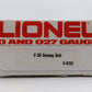 Lionel 6-8261 O SP Daylight F3 Non-Powered B-Unit Diesel Locomotive w/Sound EX/Box