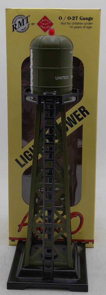 RMT 99531-31 O Gauge Lighted Blinking US Army Water Tower LN/Box