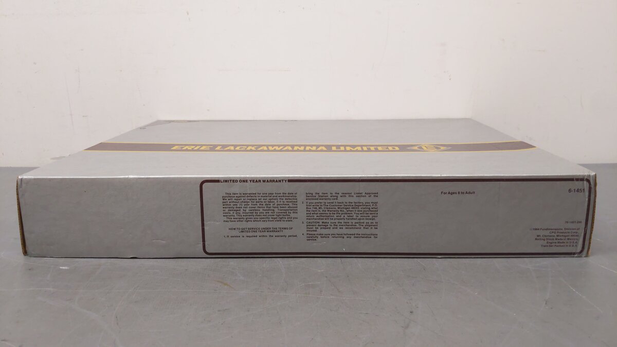 Lionel 6-1451 O Gauge Erie Lackawanna Limited Train Set VG/Box
