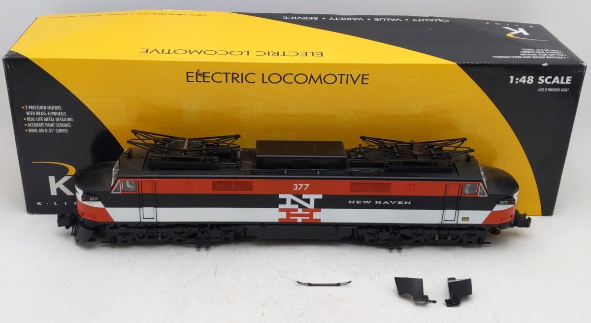 K-Line K2749-0377HC O Gauge New Haven EP-5 Electric Locomotive w/ Horn #377 EX/Box