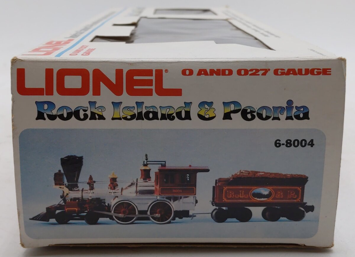 Lionel 6-8004 O Rock Island & Peoria Steam Locomotive & Tender EX/Box