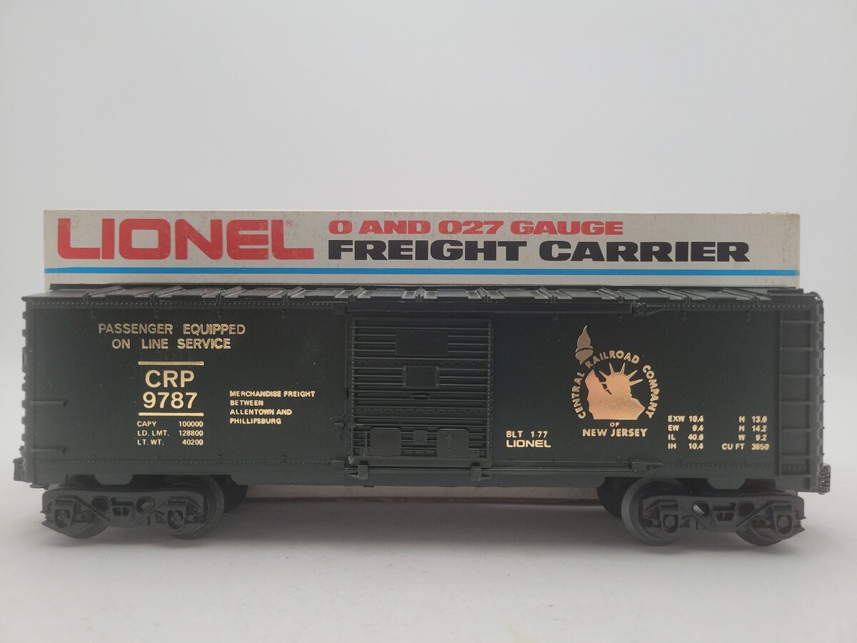 Lionel 6-9787 O Gauge Central of New Jersey Box Car EX/Box