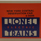 Lionel 6-9598 O Gauge New York Central "Manhattan Island" Observation Car EX/Box