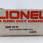 Lionel 6-8779 O Gauge Chicago and Northwestern GP-20 Dummy Diesel Locomotive EX/Box