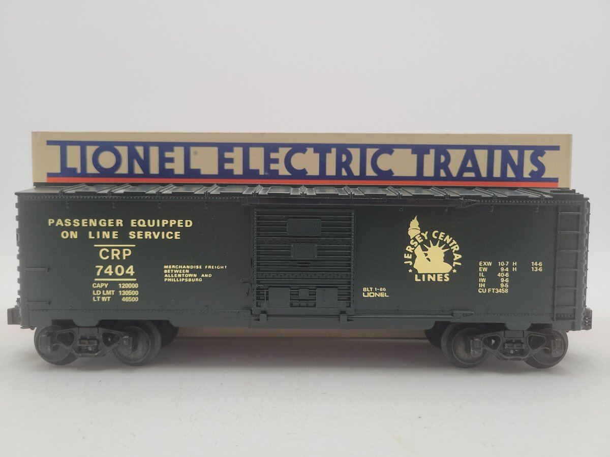 Lionel 6-7404 O Gauge Jersey Central Boxcar #7404 EX/Box