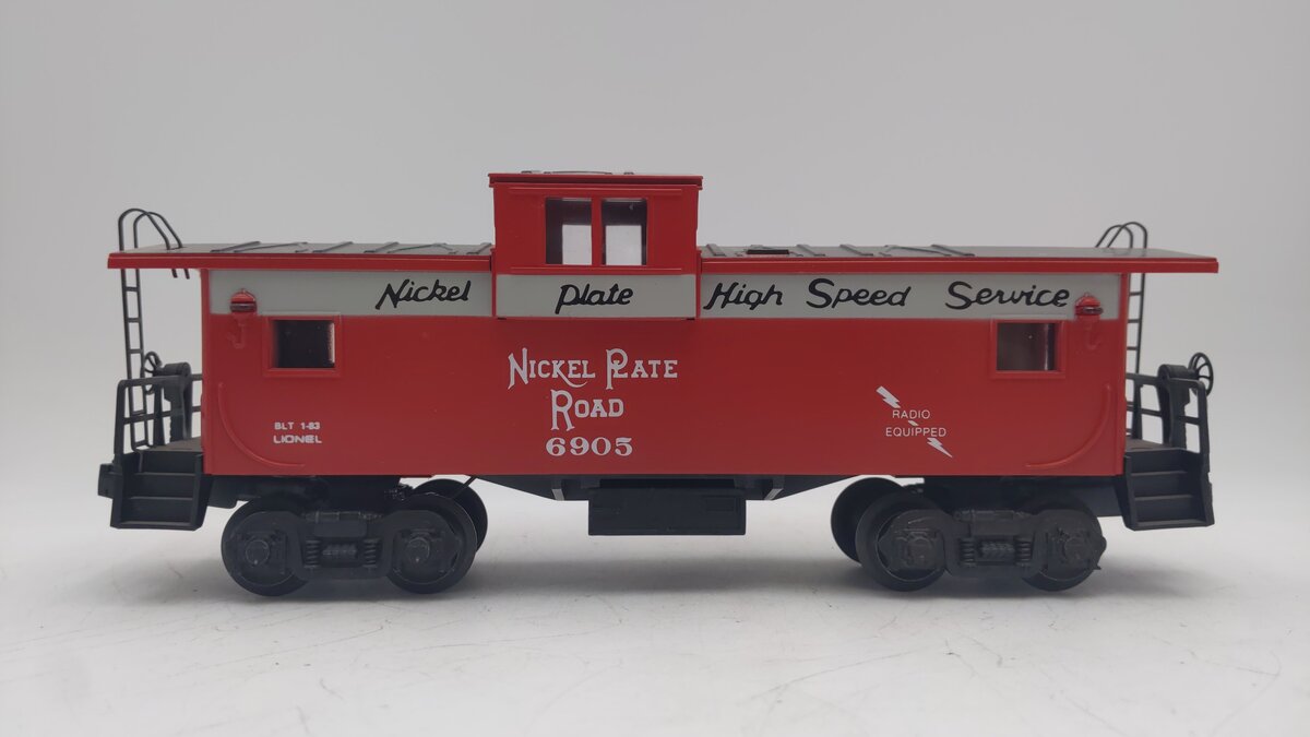 Lionel 6-6905 O Gauge Nickel Plate Road Illuminated Extended Vision Caboose EX/Box