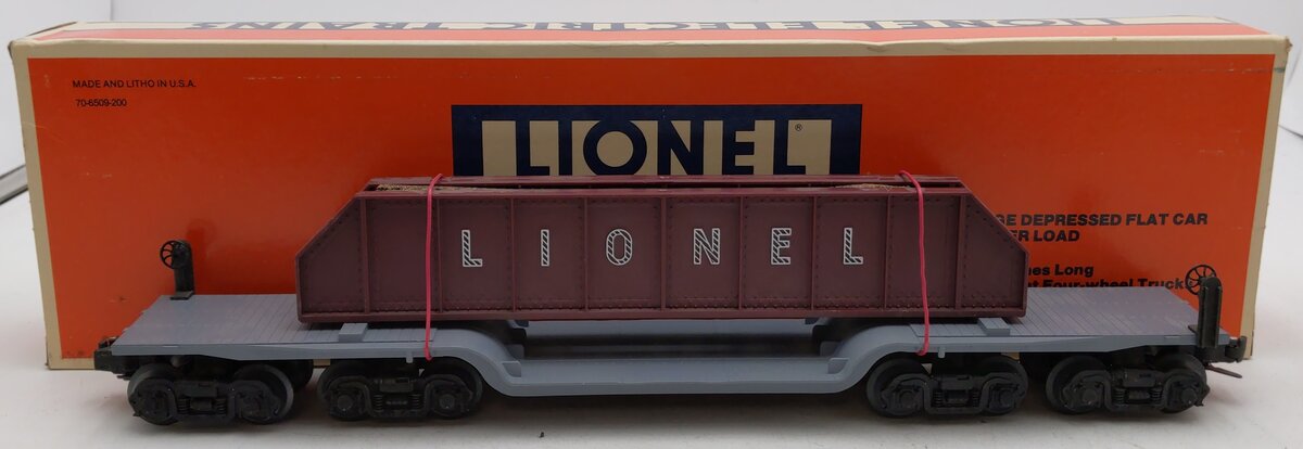 Lionel 6-6509 O Gauge 16 Wheel Flatcar with Girder Load LN/Box