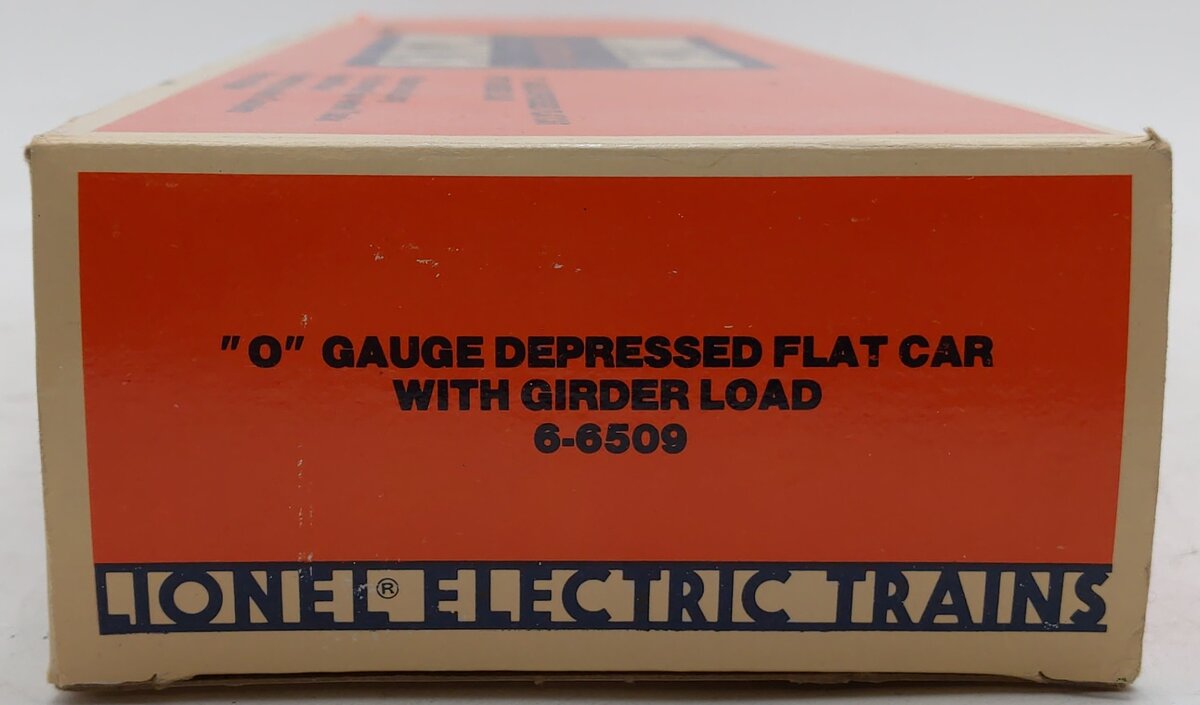 Lionel 6-6509 O Gauge 16 Wheel Flatcar with Girder Load LN/Box