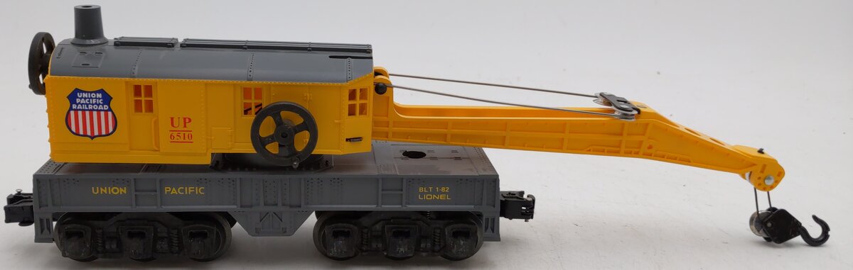Lionel 6-6510 O Gauge Union Pacific 6 Wheel Crane Car LN/Box