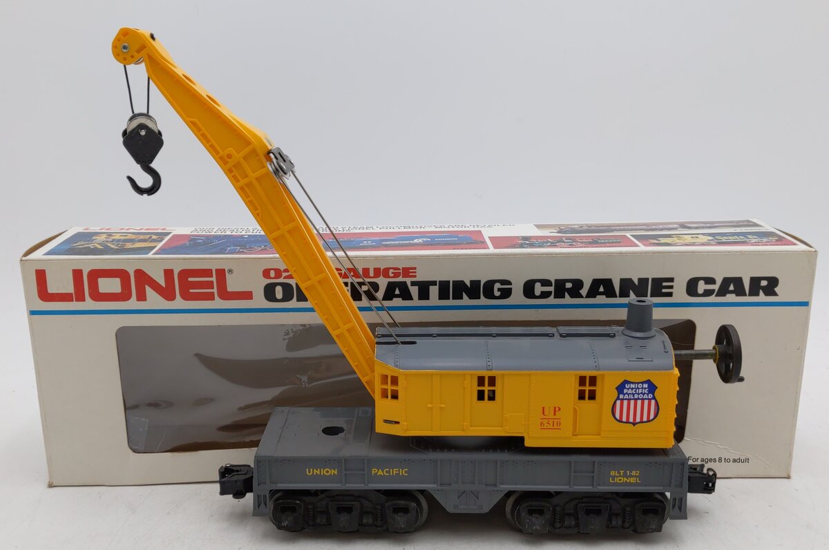 Lionel 6-6510 O Gauge Union Pacific 6 Wheel Crane Car LN/Box