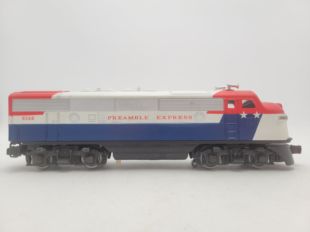 Lionel 6-8568 O Gauge Preamble Express F3 A Diesel Locomotive #8568 EX/Box