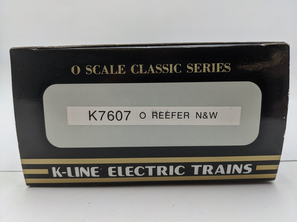 K-Line K7607 O Norfolk & Western Classic Reefer Car VG/Box