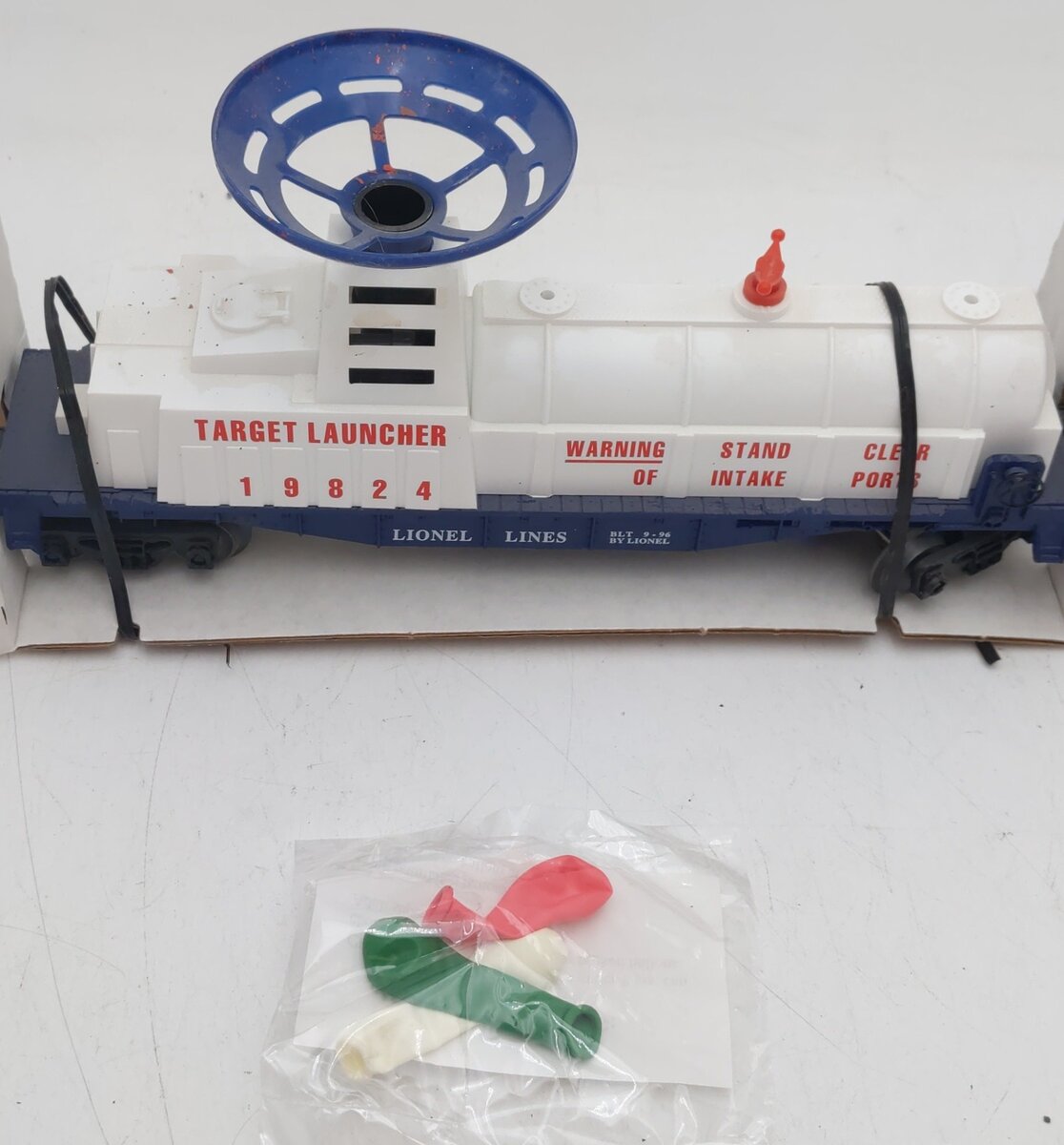 Lionel 6-19824 O Gauge U.S. Army Operating Target Launching Car #19824 VG/Box