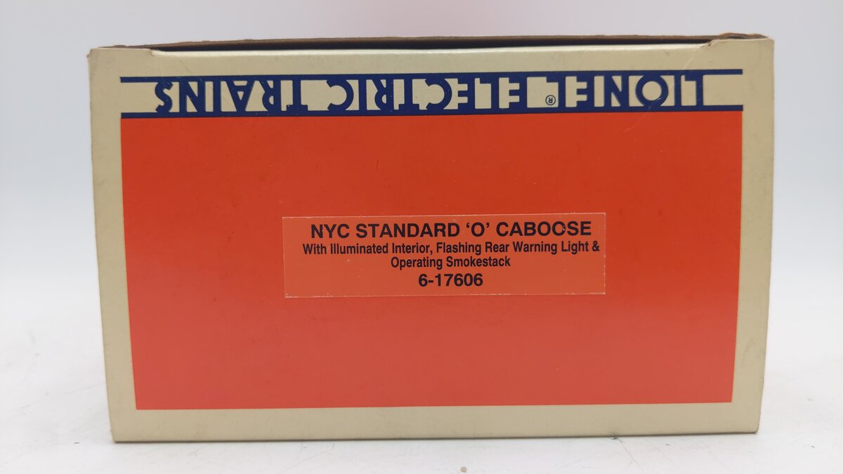 Lionel 6-17606 O Gauge New York Central Illuminated Caboose w/ Smoke EX/Box