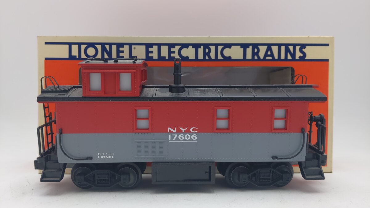 Lionel 6-17606 O Gauge New York Central Illuminated Caboose w/ Smoke EX/Box